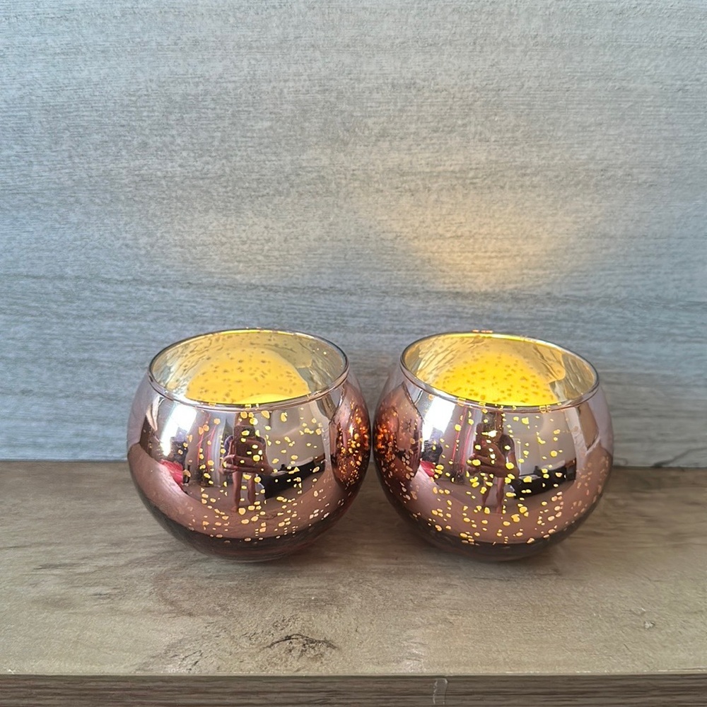 Rose gold tea light candle holders qty 22